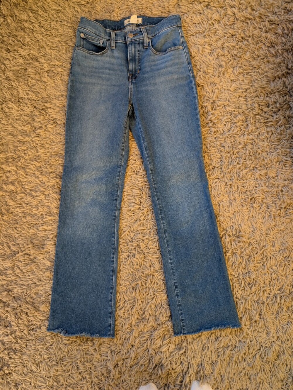 Madewell Kick Out Full-Length Bootcut Jeans in Blue Waist 26